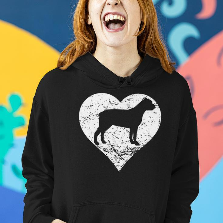 Distressed Cane Corso Heart Dog Owner Graphic Women Hoodie Gifts for Her