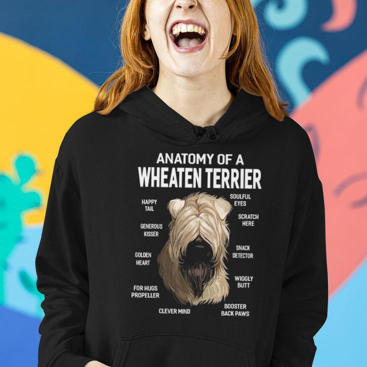 Dogs 365 Anatomy Of A Soft Coated Wheaten Terrier Dog Women Hoodie Gifts for Her