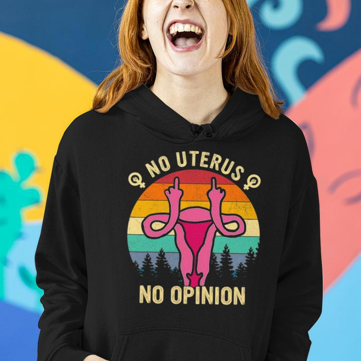 Don’T Tread On Me Uterus Women Pro Choice Abortions Feminism Women Hoodie Gifts for Her