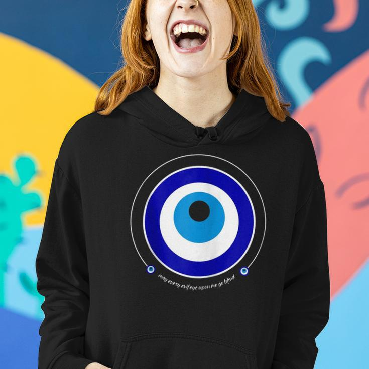 Evil Eye Greek Nazar May Every Evil Eye Upon You Go Blind Zip Women Hoodie Gifts for Her
