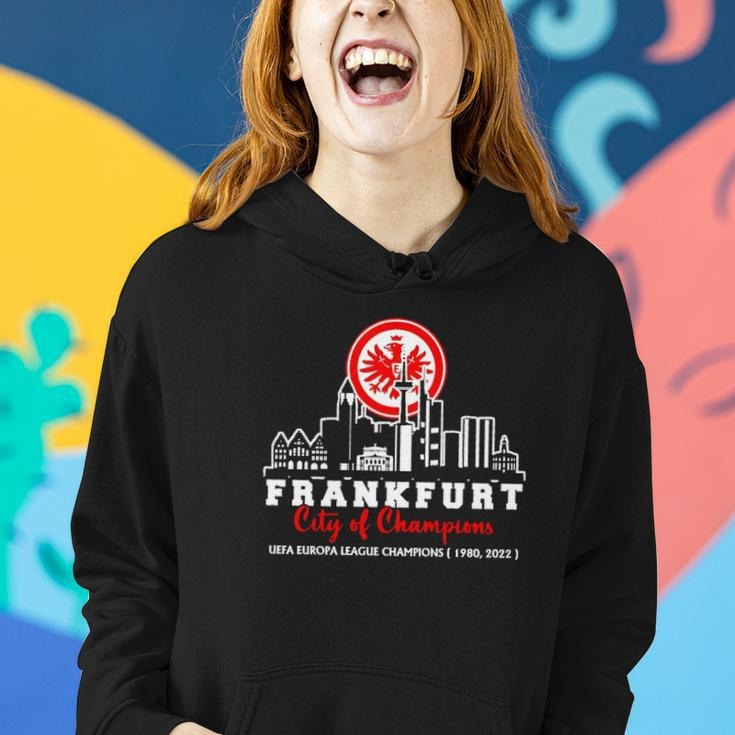 Frankfurt City Of Champion Uefa Europa League Champions Women Hoodie Gifts for Her
