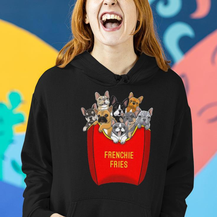 Frenchie Fries French Bulldog Lover Dog Mom Bulldog Owner Women Hoodie Gifts for Her