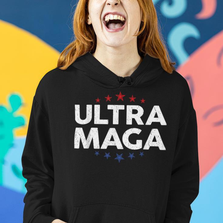 Funny Anti Joe Biden Ultra Maga Support Trump Patriotic Women Hoodie Gifts for Her