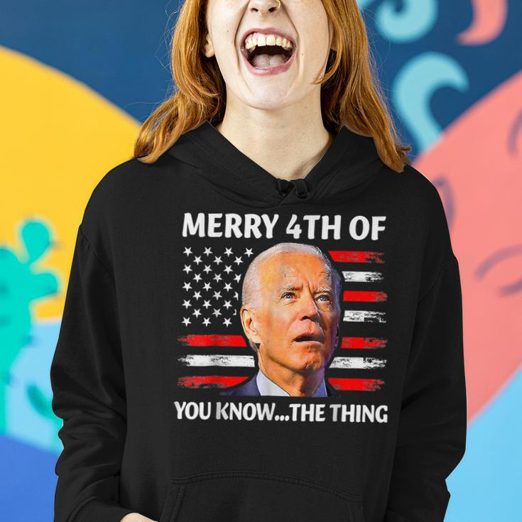 Funny Biden Confused Merry Happy 4Th Of You Know The Thing Women Hoodie Gifts for Her