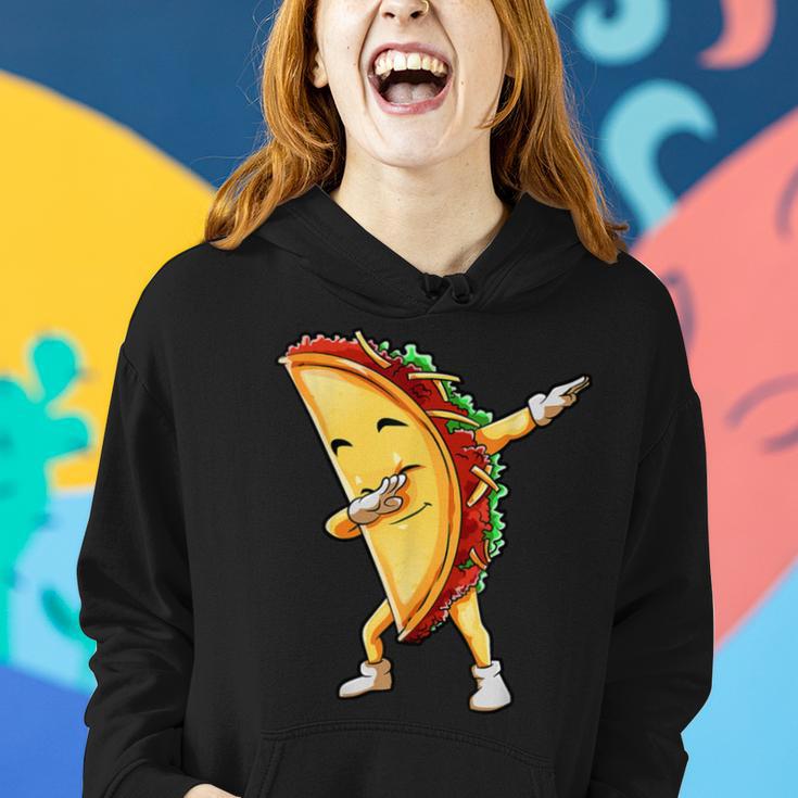 Funny Dabbing Taco Cinco De May Mexican Food Women Hoodie Gifts for Her