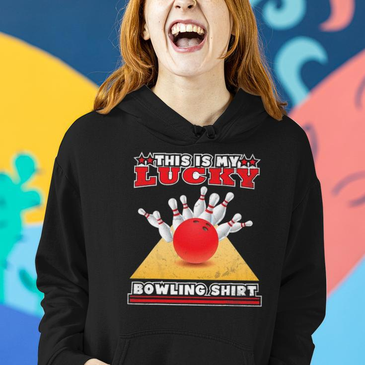 Funny Lucky Bowling Lover Graphic For Women And Men Bowler Women Hoodie Gifts for Her