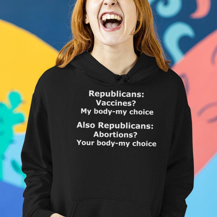 Funny Pro Choice Vaccines My Body My Choice Women Hoodie Gifts for Her