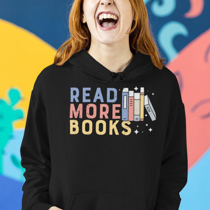 Funny Read More Books Gift Women Hoodie Gifts for Her