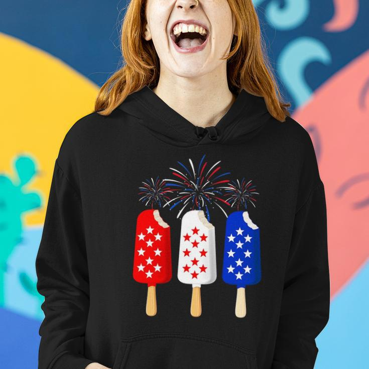 Ice Cream 4Th Of July American Flag Patriotic Men Women Women Hoodie Gifts for Her