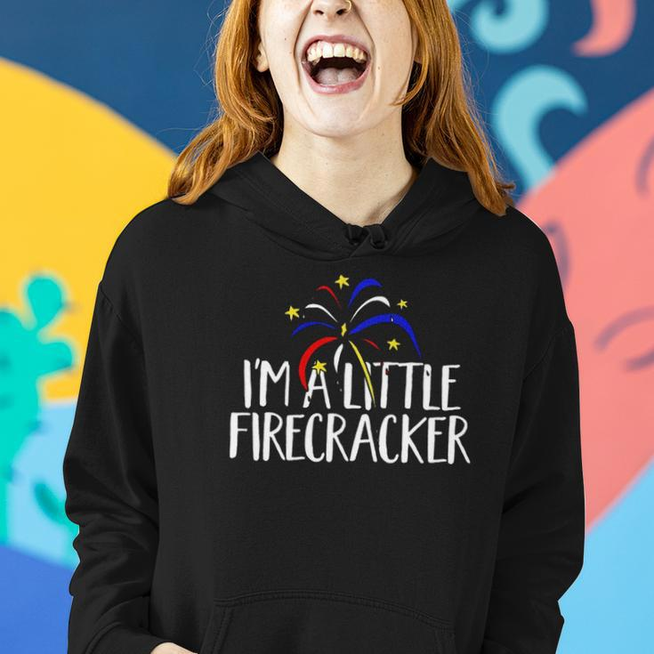 Im A Little Firecracker Patriotic 4Th Of July American Women Hoodie Gifts for Her