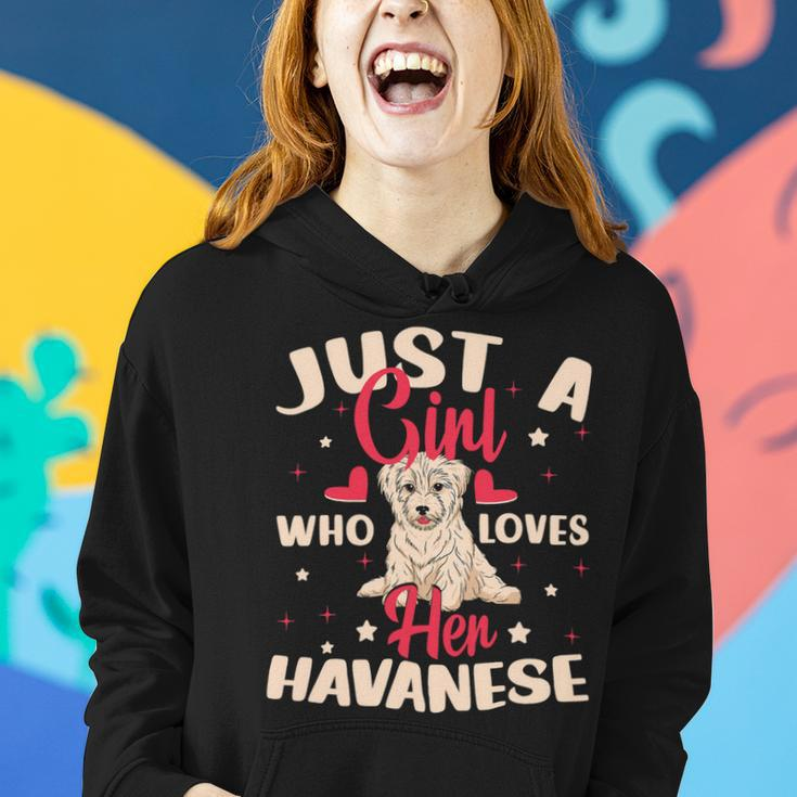 Just A Girl Who Loves Her Havanese Dog Women Hoodie Gifts for Her