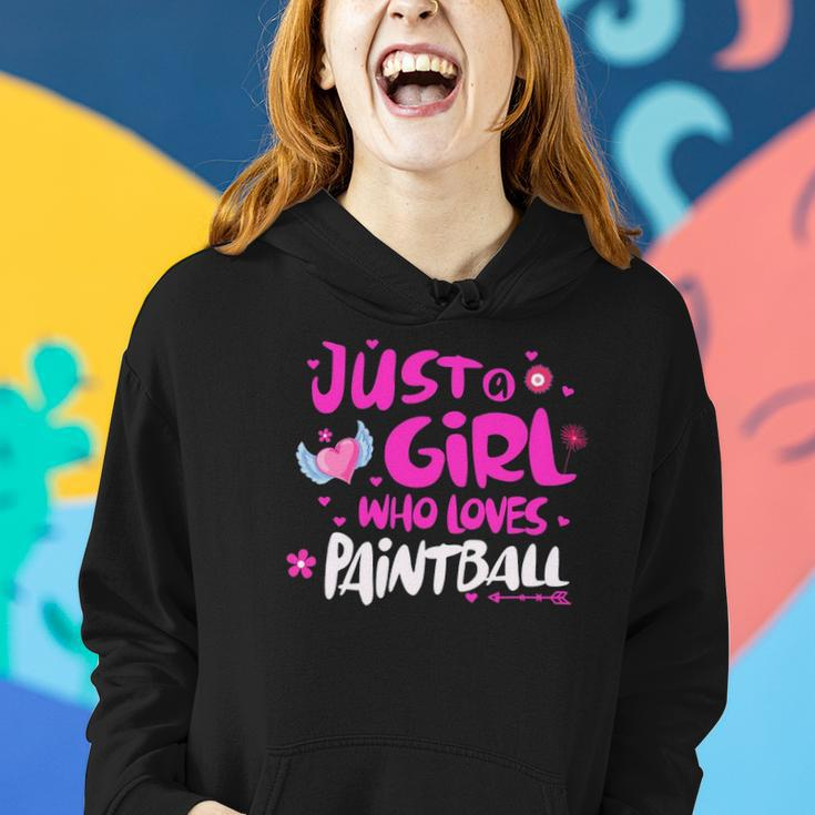 Just A Girl Who Loves Paintball Women Hoodie Gifts for Her