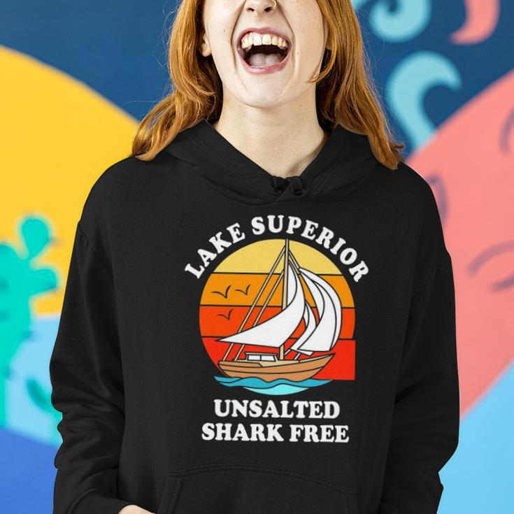 Lake Superior Unsalted Shark Free Women Hoodie Gifts for Her