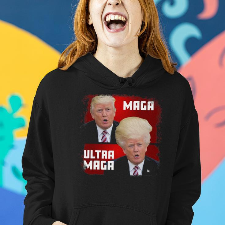 Maga - Ultra Maga Funny Trump Women Hoodie Gifts for Her