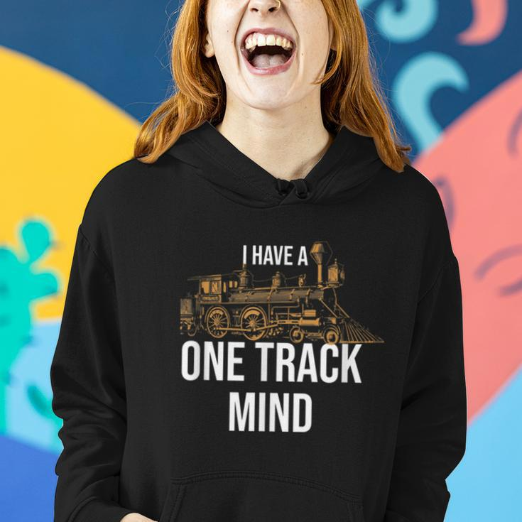 Model Train Locomotive Railroad Collector Women Hoodie Gifts for Her