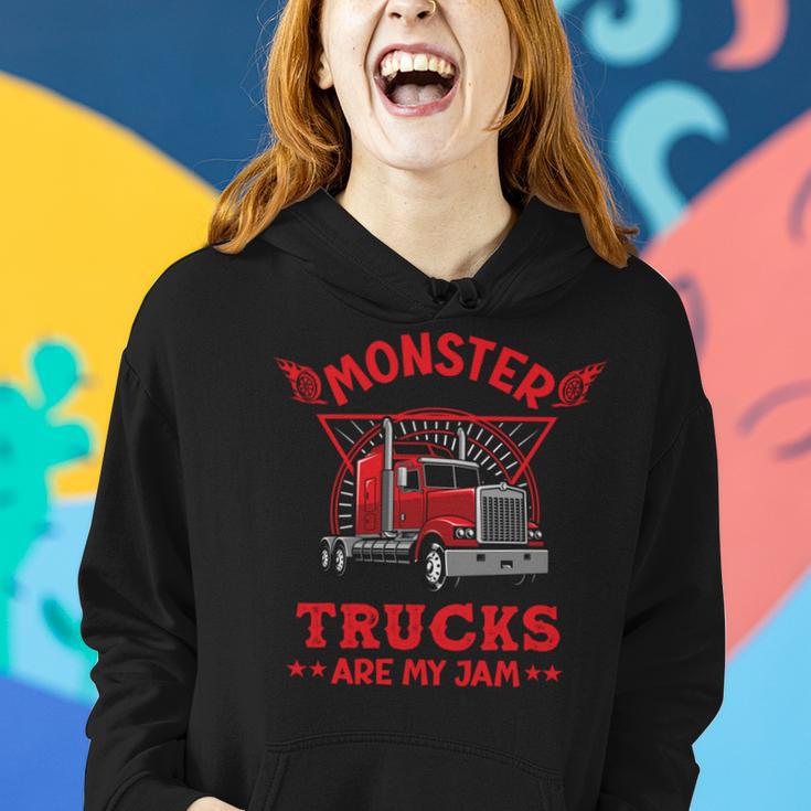 Monster Trucks Are My Jam Women Hoodie Gifts for Her