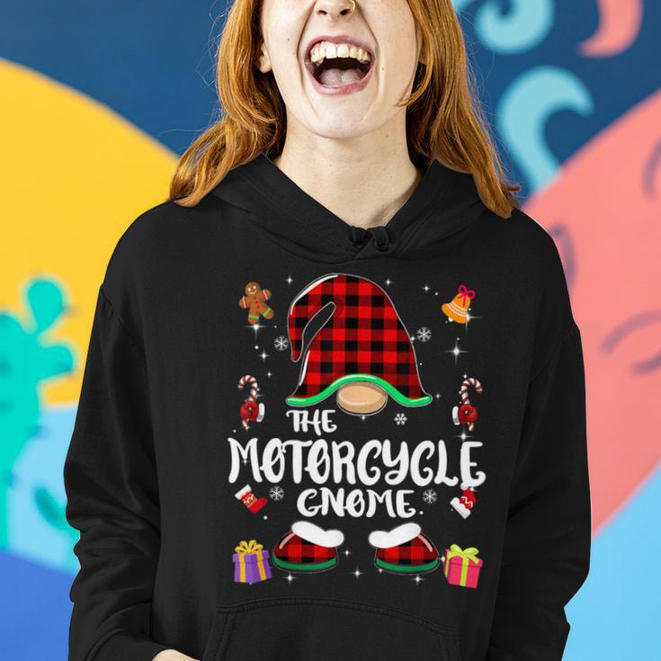 Motorcycle Gnome Buffalo Plaid Red 460 Shirt Women Hoodie Gifts for Her