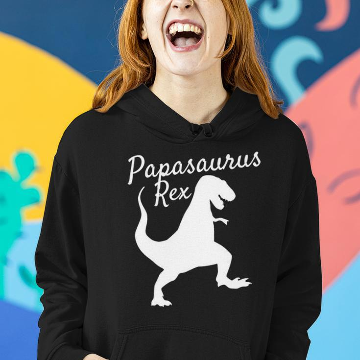 Papa Saurus Rex Family Dinosaur Pajamas Women Hoodie Gifts for Her