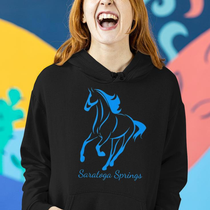 Saratoga Springs Upstate New York Horse Racing Women Hoodie Gifts for Her