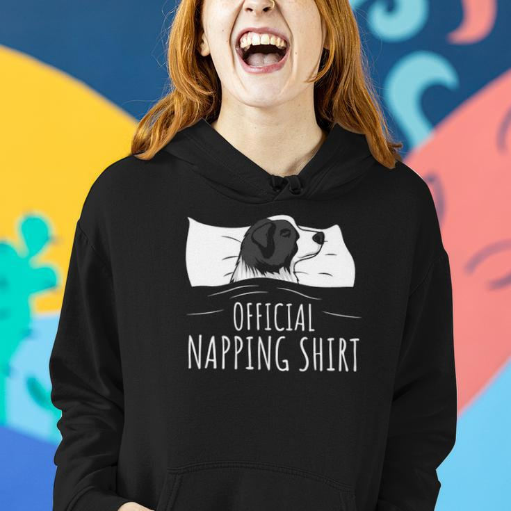 Sleeping Border Collie Official Napping Women Hoodie Gifts for Her