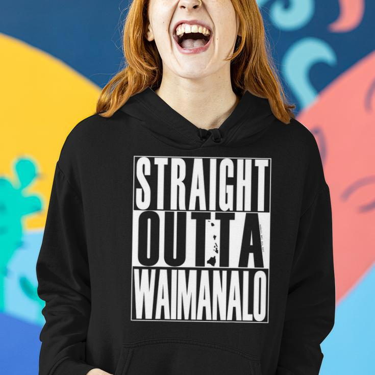 Straight Outta Waimanalo By Hawaii Nei All Day Women Hoodie Gifts for Her