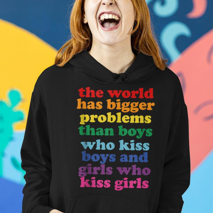 The World Has Bigger Problems Lgbt Community Gay Pride Women Hoodie Gifts for Her