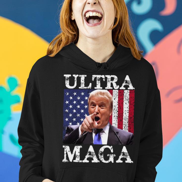 Ultra Maga Ultra Maga Funny Ultra Maga 2024 Ultra Maga And Proud Of Itultra Maga Proud Women Hoodie Gifts for Her