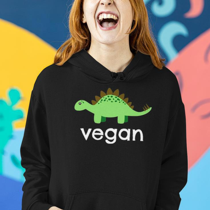 Vegan Dinosaur Green Save Wildlife Women Hoodie Gifts for Her