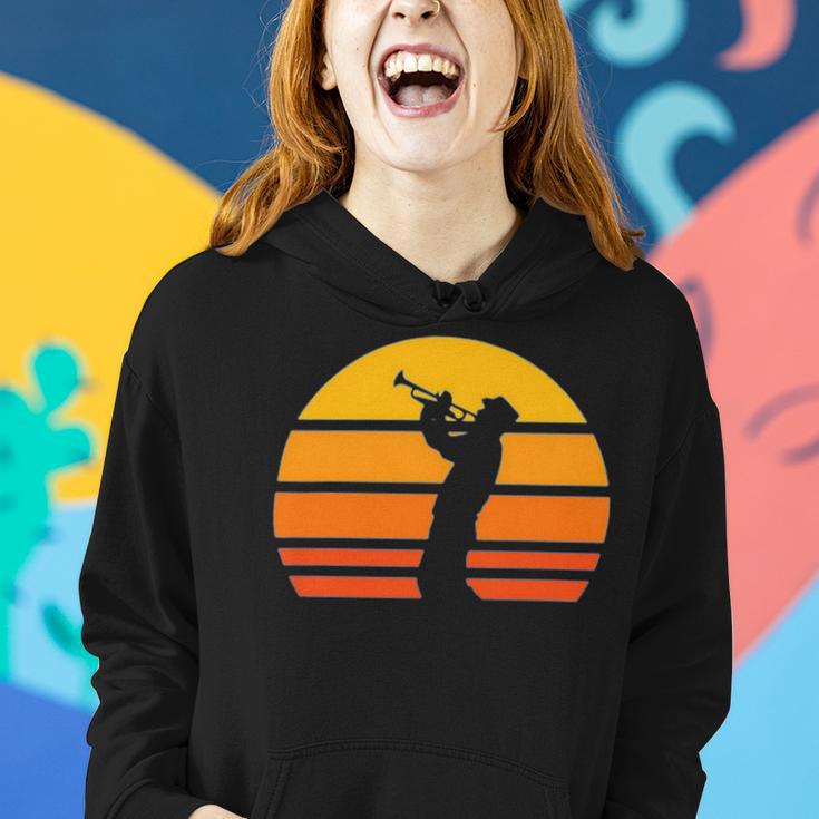 Vintage Trumpet Cool Retro Trumpet Player 158 Shirt Women Hoodie Gifts for Her