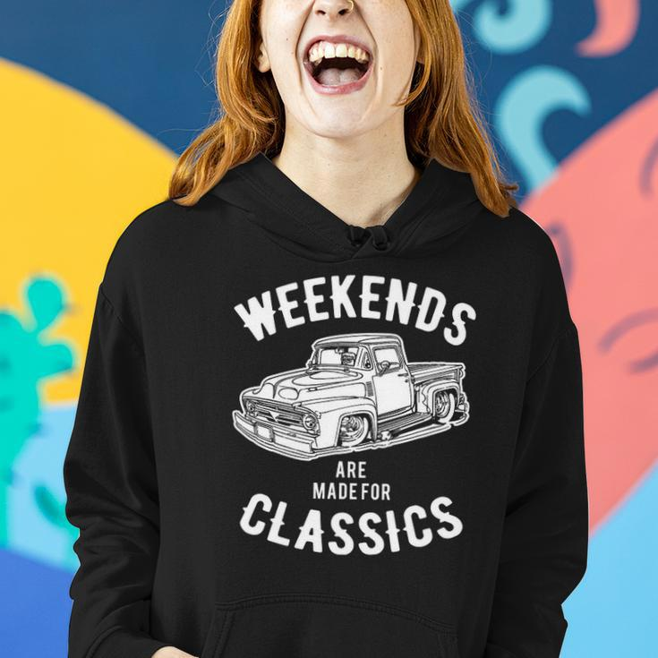 Weekend Classics Vintage Truck Women Hoodie Gifts for Her