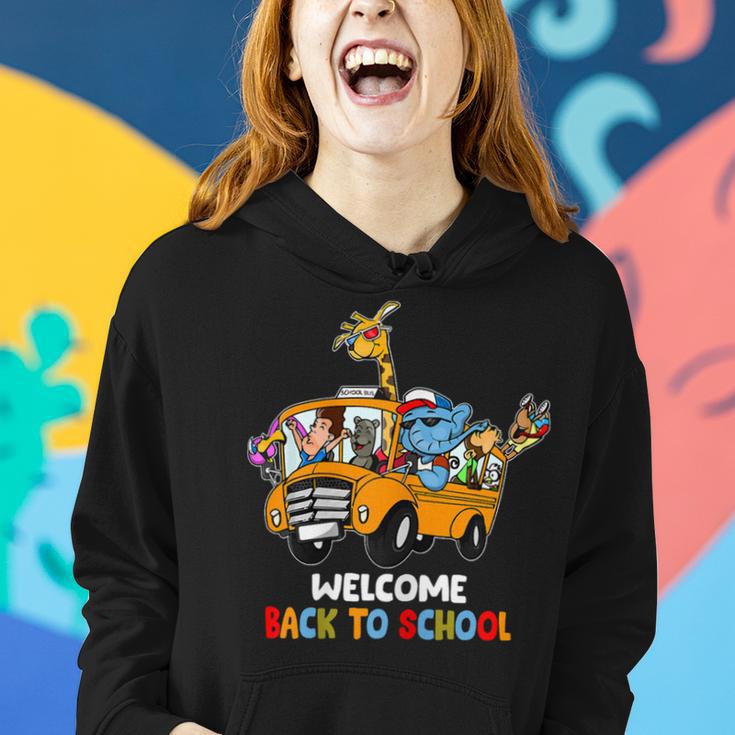 Welcome Back To School Zoo Animal Bus 477 Shirt Women Hoodie Gifts for Her