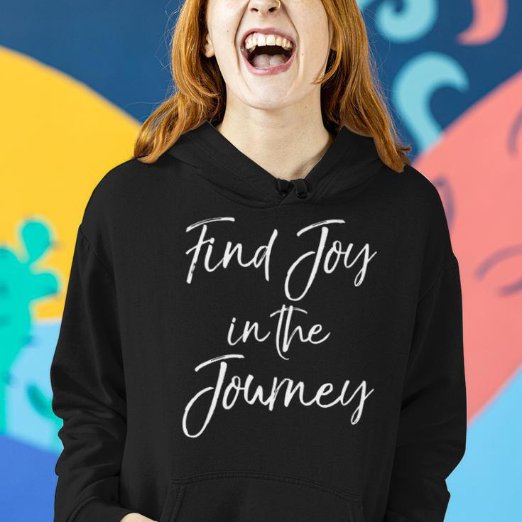Womens Christian Quote For Entrepreneurs Find Joy In The Journey Women Hoodie Gifts for Her