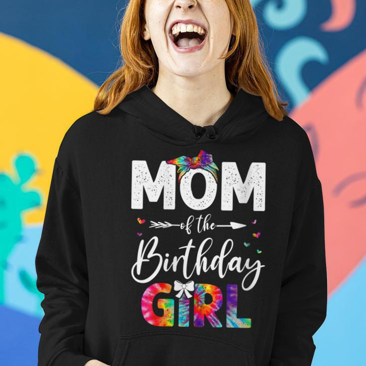 Womens Mb Mom Of The Birthday Girl Mama Mother And Daughter Tie Dye Women Hoodie Gifts for Her
