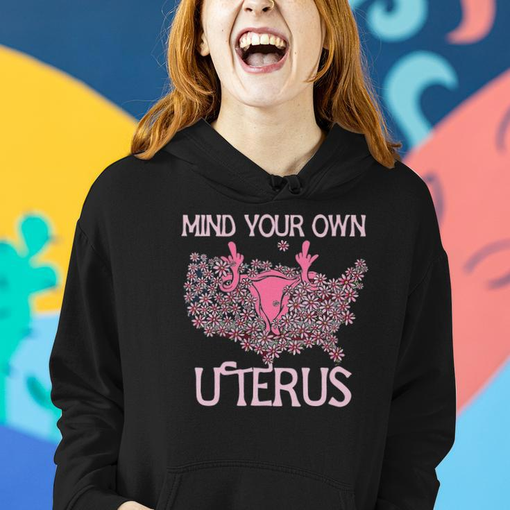 Womens Mind Your Own Uterus Pro-Choice Feminist Womens Rights Women Hoodie Gifts for Her
