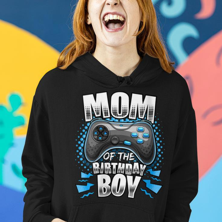 Womens Mom Of The Birthday Boy Matching Video Gamer Birthday Party V2 Women Hoodie Gifts for Her