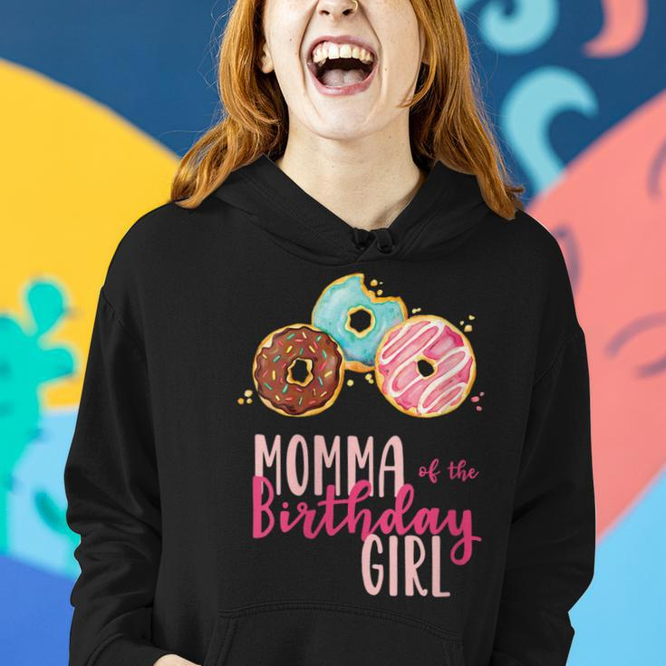 Womens Momma Of The Birthday Girl Donut Birthday Party Theme Family Women Hoodie Gifts for Her