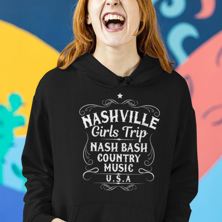 Womens Nashville Girls Trip 2022 Vintage Country Music City Group Women Hoodie Gifts for Her