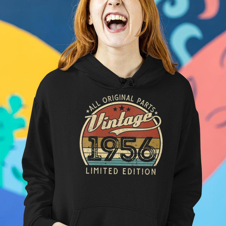 Womens Vintage 1956 Limited Edition 66 Years Old 66Th Birthday Women Hoodie Gifts for Her