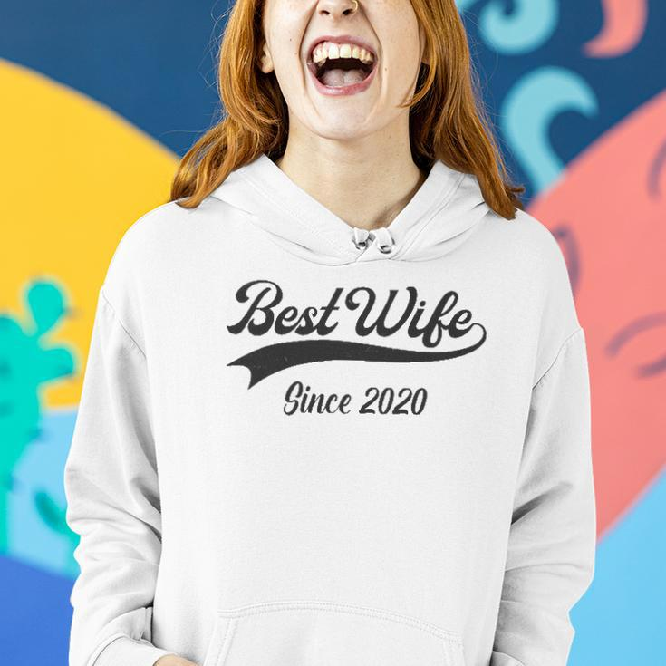 2Nd Wedding Aniversary Gift For Her - Best Wife Since 2020 Married Couples Women Hoodie Gifts for Her
