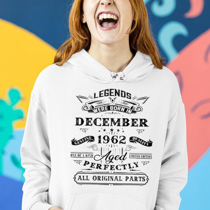 60Th Birthday Gift Legends Born In December 1962 60 Yrs Old Women Hoodie Gifts for Her