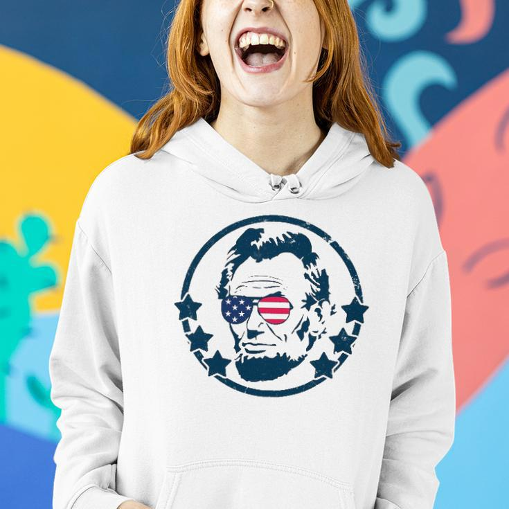 Abraham Lincoln 4Th Of July Usa Tee Gift Women Hoodie Gifts for Her