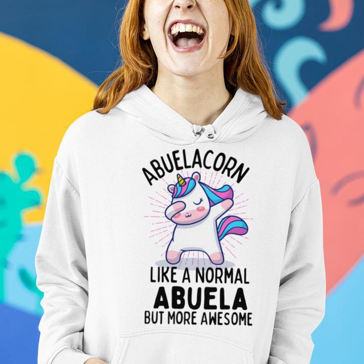 Abuelacorn Funny Unicorn Dabbing Gift Like A Normal Abuela But More Awesome Women Hoodie Gifts for Her