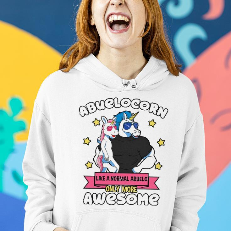 Abuelocorn 1 Kid Fathers Day Abuelo Unicorn Granddaughter Women Hoodie Gifts for Her