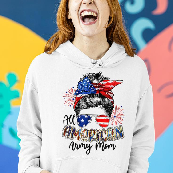 All American Army Mom 4Th Of July V2 Women Hoodie Gifts for Her