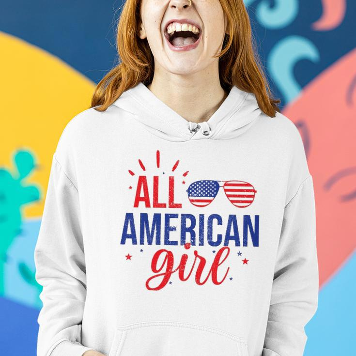 All American Girl 4Th Of July Girls Kids Sunglasses Family Women Hoodie Gifts for Her