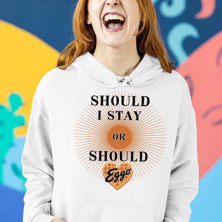 Best Seller Should I Stay Or Should Eggo Merchandise Women Hoodie Gifts for Her