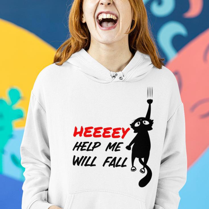 Black Cat Sayes Hey Cat Sayes Hey Women Hoodie Gifts for Her