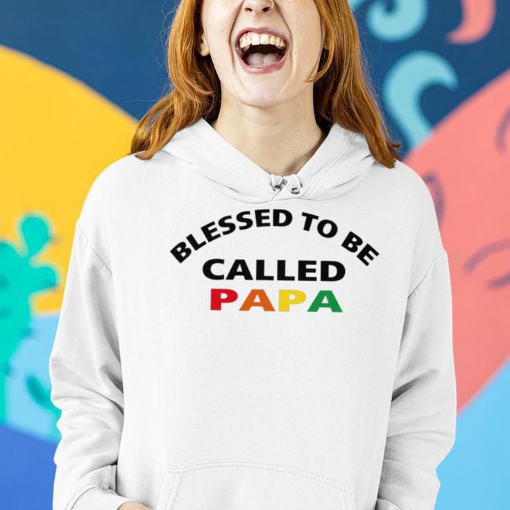 Blessed To Be Called Papa Sticker Women Hoodie Gifts for Her