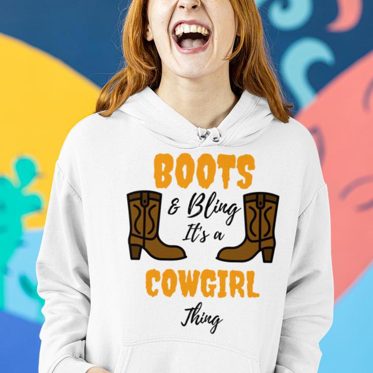 Boots Bling Its A Cowgirl Thing Women Hoodie Gifts for Her