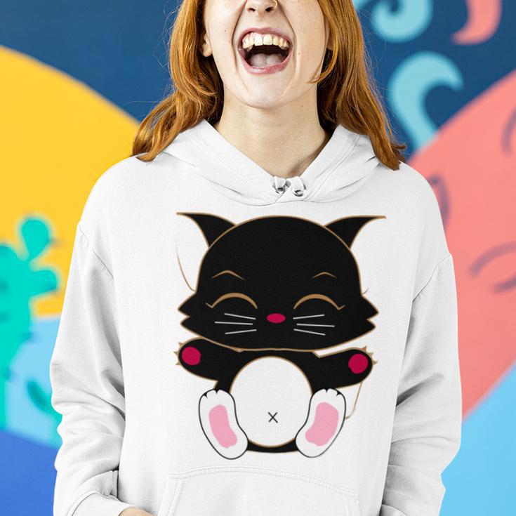 Cat Cut Cat Cat Lovers Black Cat Funny Cat Birthday Cat Gift Cat Danger Kitty V2 Women Hoodie Gifts for Her